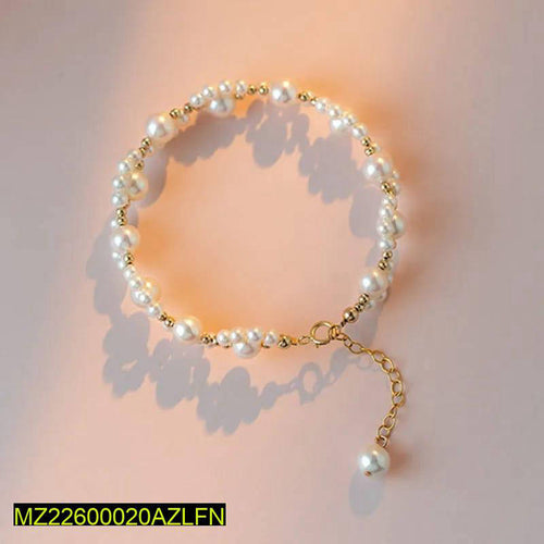 Resin Plated Pearl bracelet